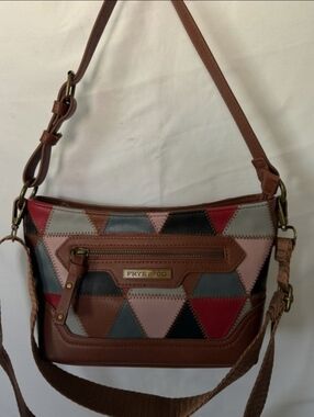FRYE & Co Patchwork Leather Crossbody / Shoulder Bag